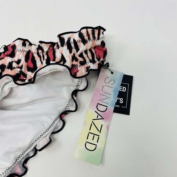 Sundazed Juniors Size Small Mermaid Animal Printed Ruffled Bikini Bottoms 1482 - Picture 4 of 6